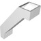 Ekena Millwork 5-in. W x 12-in. D x 16-in. H Burlington Architectural Grade PVC Knee Brace BRCP05X12X16BUR - alternate 2
